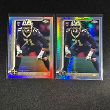 🔥AL 2025 TOPPS CHROME FOOTBALL RAINBOW RC KELVIN BANKS JR. #378 LOT2