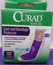 NIP Curad Kids Leg Waterproof Protective Covers for Cast  Bandage Box of 2