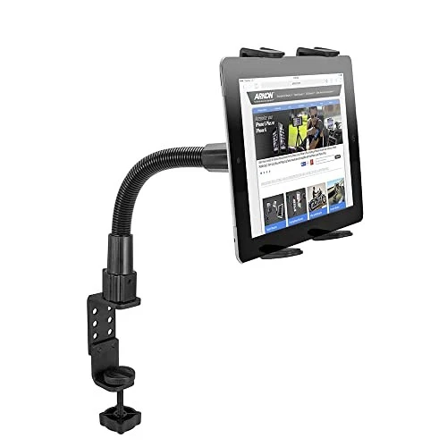 Heavy Duty Gooseneck Tablet Holder with C Clamp Universal Mount for Any Tablet - Image 2 of 4