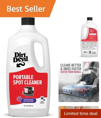 Pet Portable Spot Cleaner Solution, 32 oz., Fresh Blossom Scent, Upholstery a...