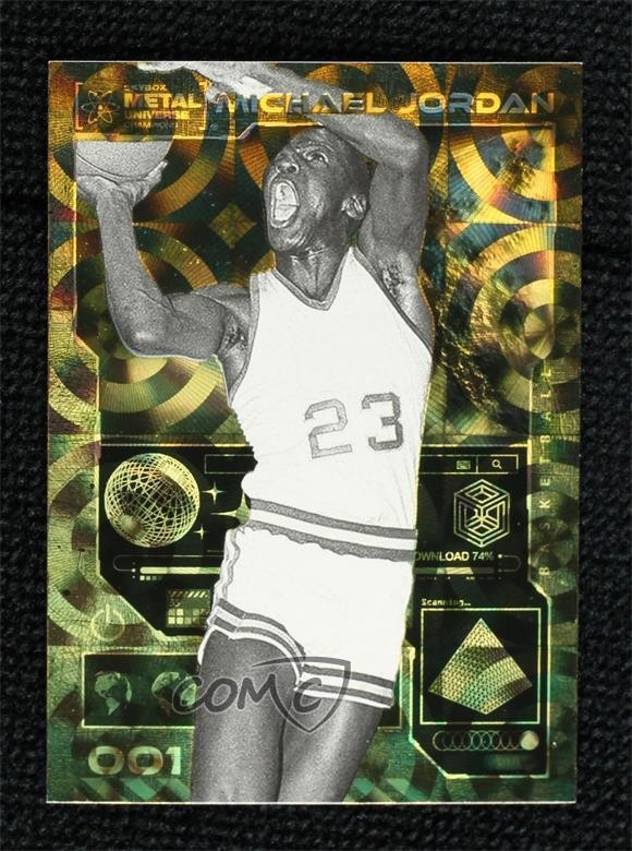 2023 Skybox Metal Universe Champions Gold Spectrum Michael Jordan #001 HOF uk2