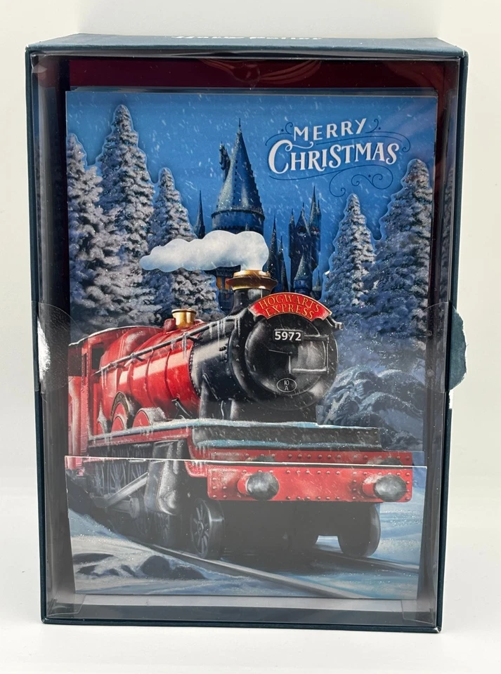 Hallmark哈利波特圣诞卡3D 24张弹出式霍格沃茨火车信封 — 第 2/4 张图片