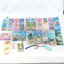 Sanrio Hello Kitty Strap Netsuke Pin Badge Fastener Holder Set New Unopened