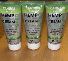 Hemp Cream Plus For Knees, Back, Wrist , Elbow, Full Body Relief LOT OF 3 New