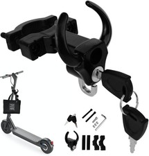 E Scooter Haken mit Schloss und Schl&uuml;ssel f&uuml;r Elektroroller, Fronthaken als E