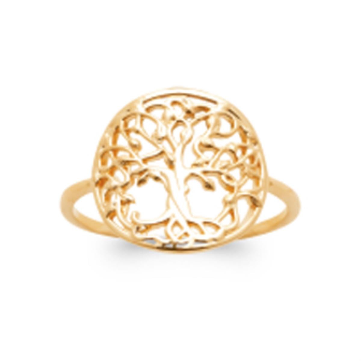 Bague arbre de vie en or 18 carats taille 54 le symbole d'une vie