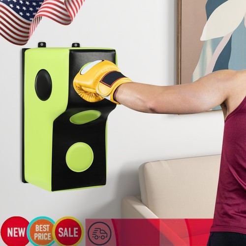 Heavy-Duty Wall-Mounted Boxing Target PU/EVA 880lbs Shock Absorbing Home Gym
