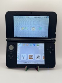*US SELLER* Red/black Nintendo3DS XL LL | Charger + SD Card  | Region free