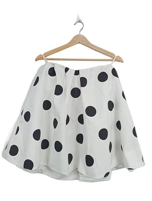 ZARA Jupe évasée Dames Jupe T EU 38 blanc-noir style décontracté - Photo 1/4