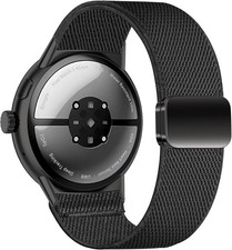 Adjustable Nylon Strap for Google Pixel Watch 3/4 45mm - Stretchy Design