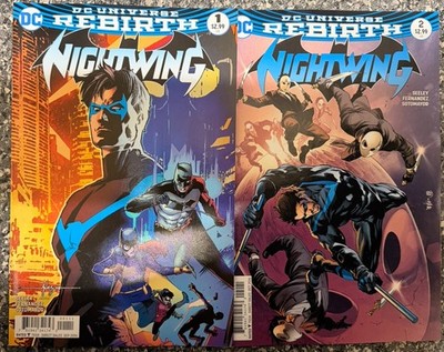 DC Comics Nightwing #1 & 2 2016 Vol.4 Rebirth First Two Issues Rebirth NM