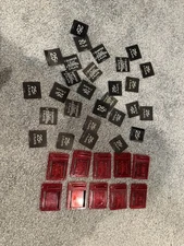 Gotlieb Pinball Coin Door Inserts Lot Of 10 Original Great Shape Paper Prices