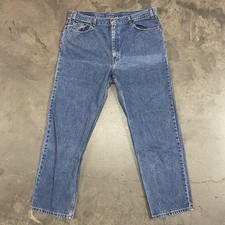 Vintage Y2K Levi's Faded Relaxed Straight Leg Jeans 42x32 Blue Made in Mexico