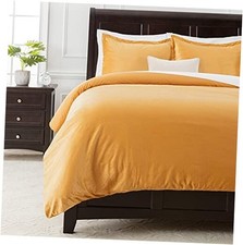 Premium Velour Velvet Duvet Cover Set - Duvet Cover 90  x Queen / Full Golden