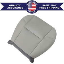 Fit For 2007-2014 Gmc Sierra 2500 3500 Hd Driver Bottom Perf Seat Cover Gray