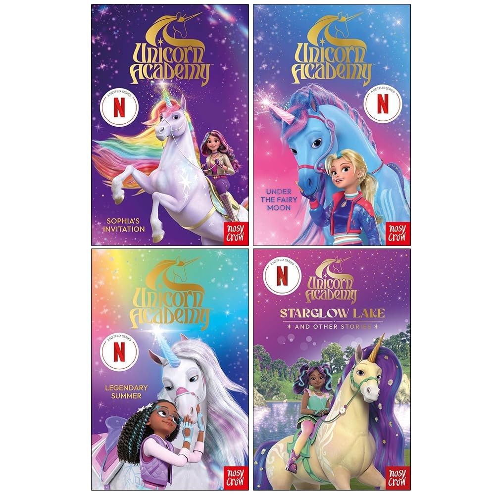 Unicorn Academy Series 4 Books Collection Set Under the Fairy Moon Paperback