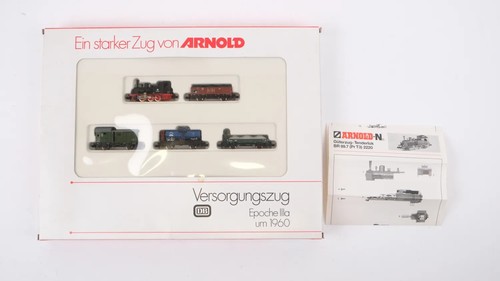 Arnold N 90203 juego de tren de mercancías con locomotora de vapor tren de suministro | Condition: Gebraucht