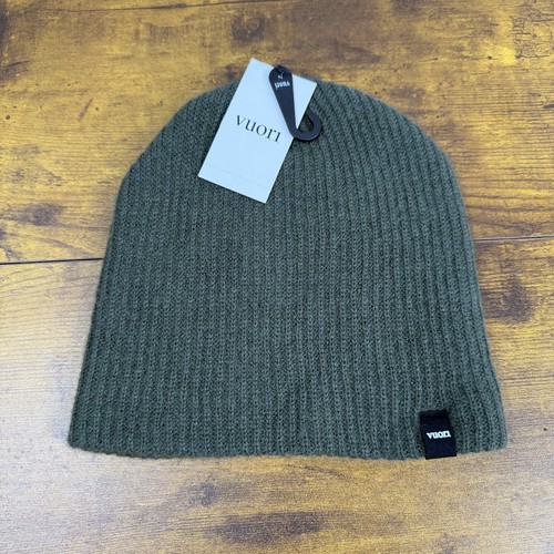 Vuori Mütze Beanie Manchester Oregano Grün Wolle Kaschmir Strick Unisex One Size Neu