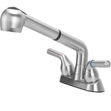 Utility Sink Faucet,Universal Laundry Tub ABS Plastic Faucet with Chrome