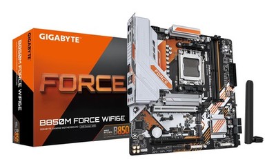 GIGABYTE B850M FORCE WIFI6E Motherboard - AMD Ryzen 9000 Series CPUs, 8+2+2 Phas