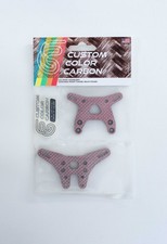 Team Associated RC10 B6.4 Pink Custom Color Carbon Fiber Kit Shock Tower 2pc