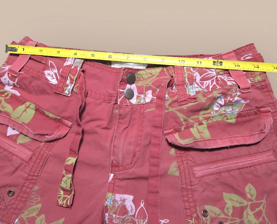 Capris Cortos Da-nang Únicos Floral Rosa Y2K Carga - S? Leer descripción Foto 3 de 4