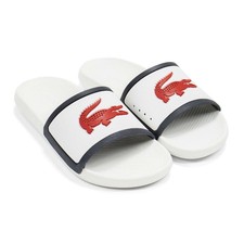 New Lacoste Men's Croco Slide Tri 3 Sandals