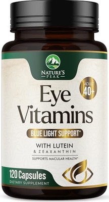 Eye Health Vitamins - Lutein, Zeaxanthin, Zinc, Vitamins C & E for Macular, Dry