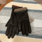 LUXURY NWT FOWNES Size 6,5 LEATHER GLOVES CASHMERE LINED BROWN — photo 4