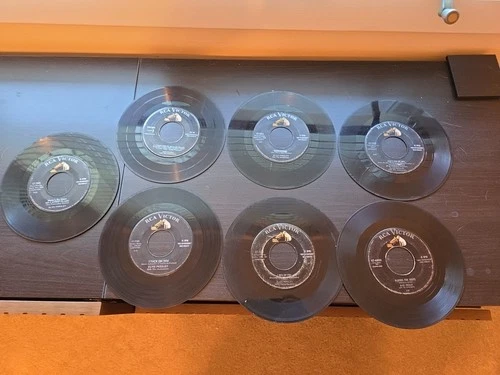 Elvis Presley Lot of 7 - 45 RPM Records (Blueberry Hill, Playing for Keeps, etc)