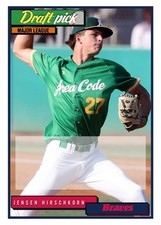 Jensen Hirschkorn Custom Baseball Card Atlant...