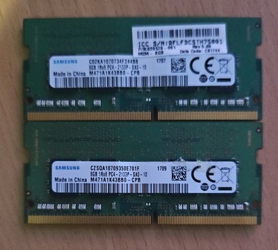 Samsung | 16GB Kit (2x8GB) | DDR4-2133P | SODIMM | | eBay