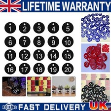 1-50/100 Engraved Number Discs Restaurant Table Tags Gym Locker Pub Club Hotels