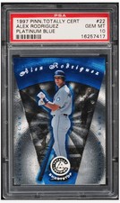1997 ⚾ PSA-10 - Alex Rodriguez Totally Certified #22 Blue #/1999 Pinnacle 