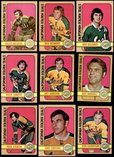 1972-73 Topps California Golden Seals Team Set 7 - NM 7155033