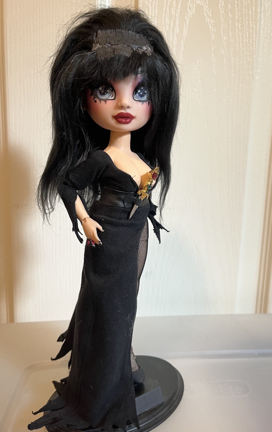 Custom Rainbow High Elvira Mistress of the Dark Doll