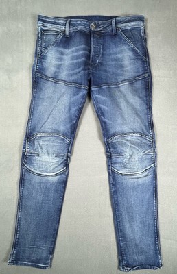 G-Star Raw Jeans Mens 36 Blue Denim Rackam 3D Slim Stretch