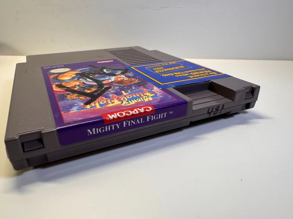 Mighty Final Fight (Nintendo NES, 1993) Authentic. Ex-Blockbuster. Tested. - Image 4 of 4