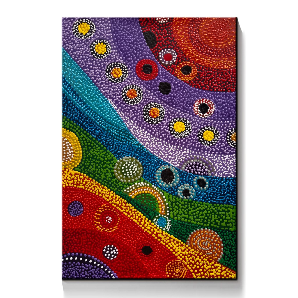 Original Hand Painted Modern Colourful Abstract Acrylic Oil