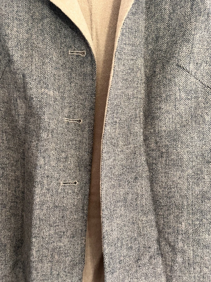 Chaqueta Blazer Vintage Pendleton Mujer S Lana Marrón Camel Imperfección  Foto 4 de 4