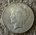1925 Peace Silver Dollar AU - 90% Silver