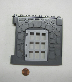 Lego Duplo Gray Wall with Grey Door 1X8X8 Knight's Castle Building 4777 4785