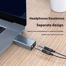 USB Sound Card External USB Sound Card With Microphone Port USB to Headphone Mic
