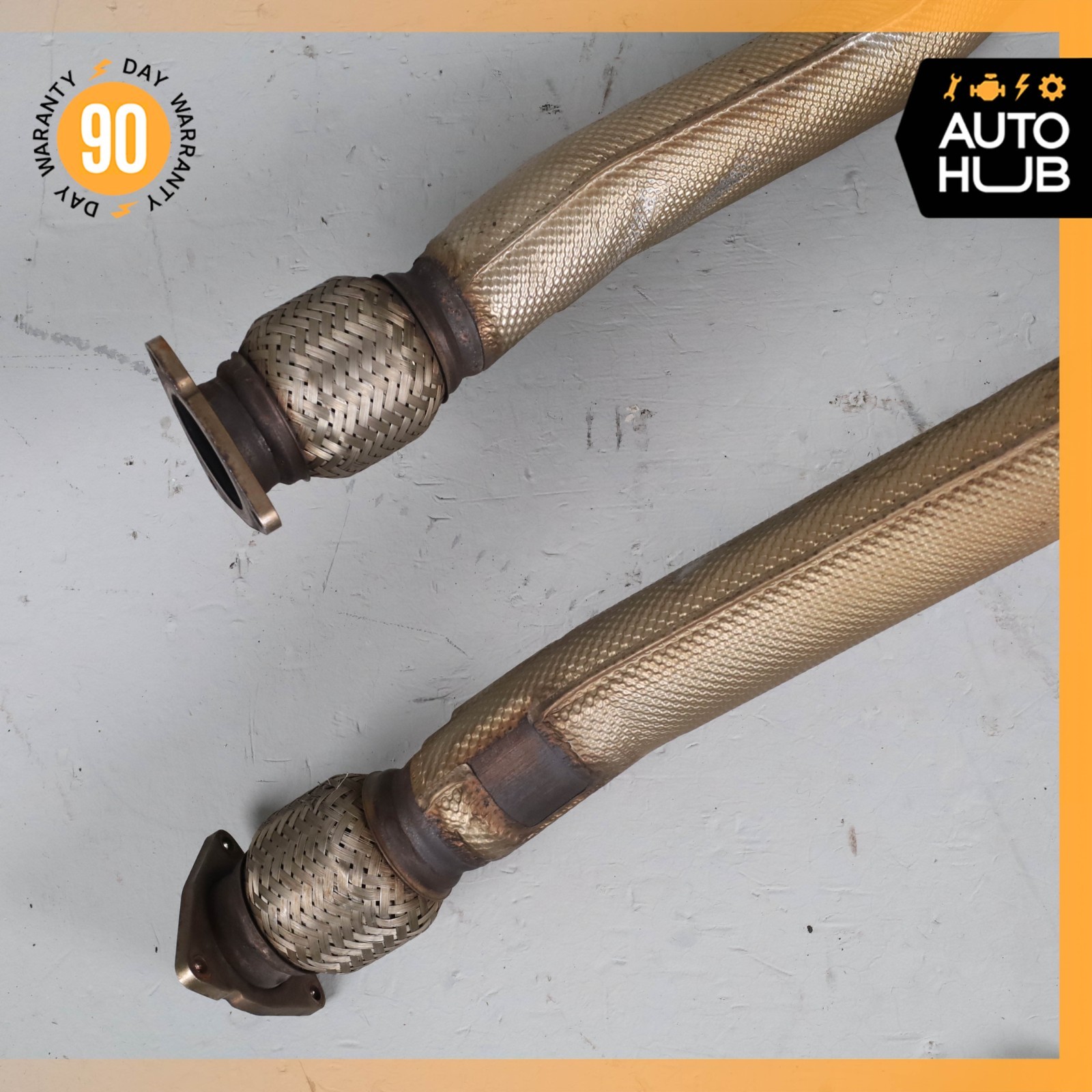 13-18 Bentley Continental GT GTC 4.0L V8 Exhaust Downpipe Set 3W0131705E OEM