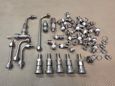 Lot of 50 Swagelok Tube Fittings Pipe Quick Connect Couplers Stainless 316