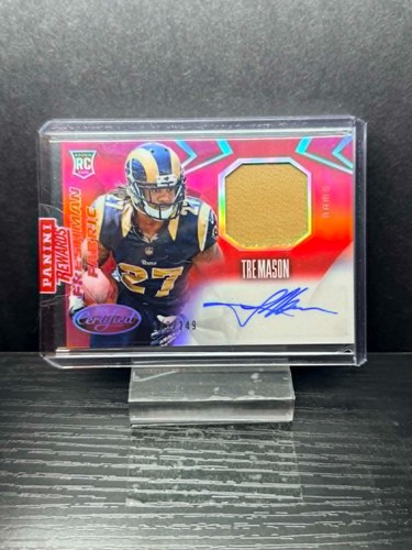 2014 Panini Certified Tre Mason Patch Auto RPA /249 Freshman Fabric Red - Rams