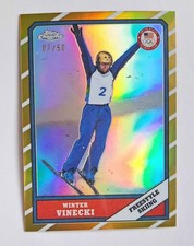 2026 Topps Chrome US Olympic Team WINTER VINECKI 1986 Gold Refractor /50 SP #30