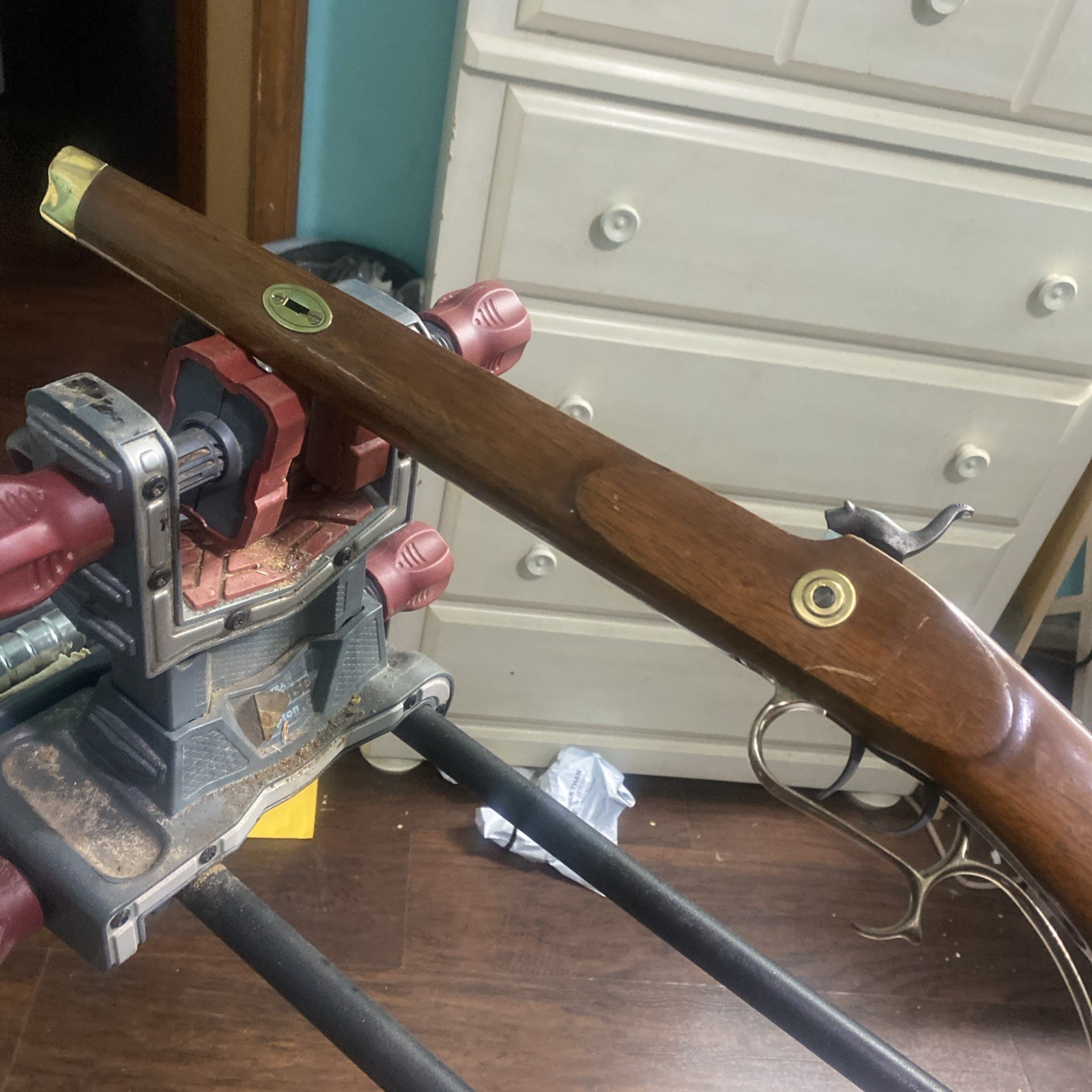 Thompson Center Hawken Stock Complete With 15/16” Barrel Channel.