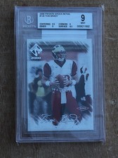 TOM BRADY ROOKIE: 2000 PRIVATE STOCK RETAIL: #128 BGS 9 THICK STOCK: /650