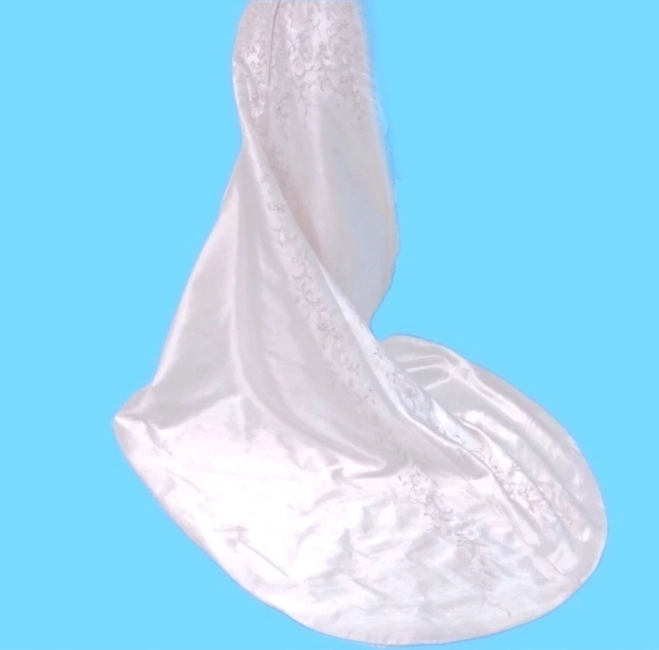 New Mori Lee Beaded Ivory White Strapless Wedding Dress Gown Chapel Train Size 8 - Image 2 of 4